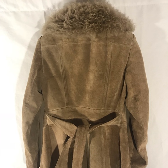 Vintage Full Length Coat with Fur Collar - Picture 8 of 8